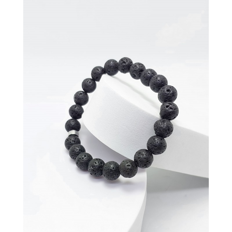 LAV TAŞI BİLEKLİK (8mm Küre Kesim)