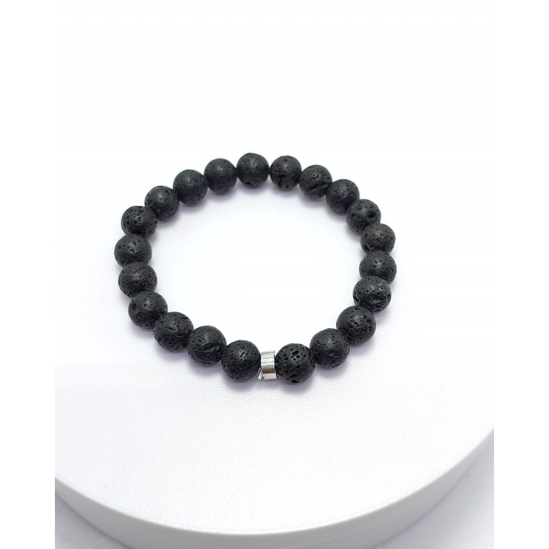 LAV TAŞI BİLEKLİK (8mm Küre Kesim)