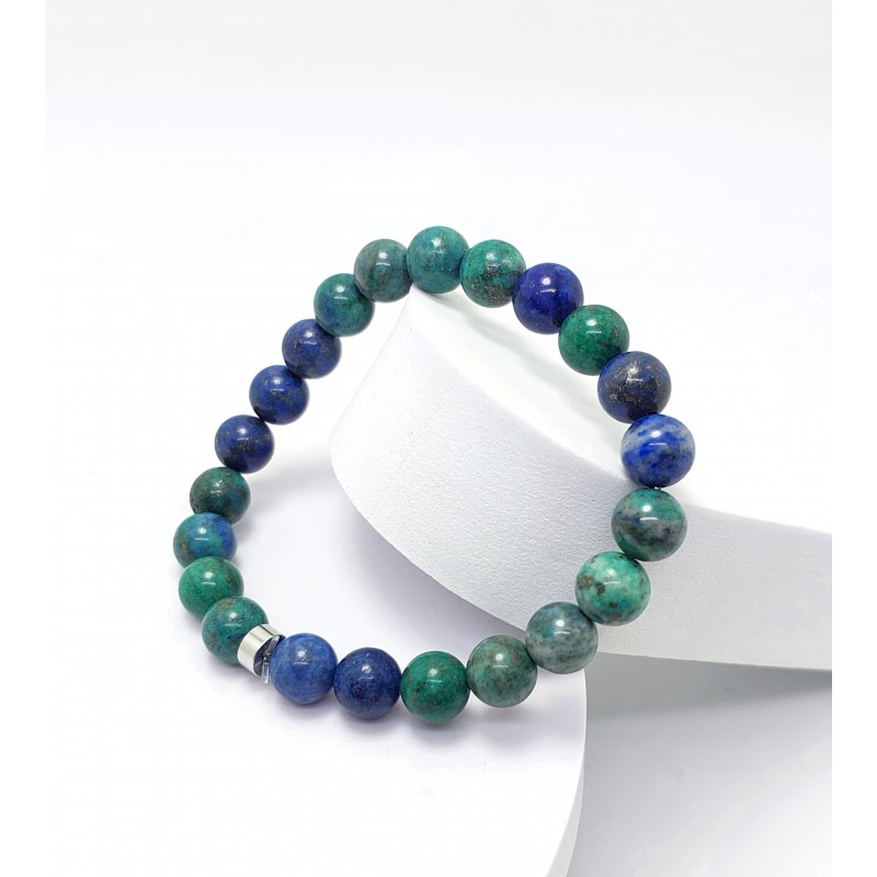AZURİT TAŞI BİLEKLİK (8mm Küre Kesim)