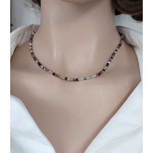 TURMALİN KOLYE (3mm Faset Kesim)