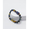 AKİK & LAPİS LAZULİ TASARIM BİLEKLİK (8mm Küre Kesim - Unisex)