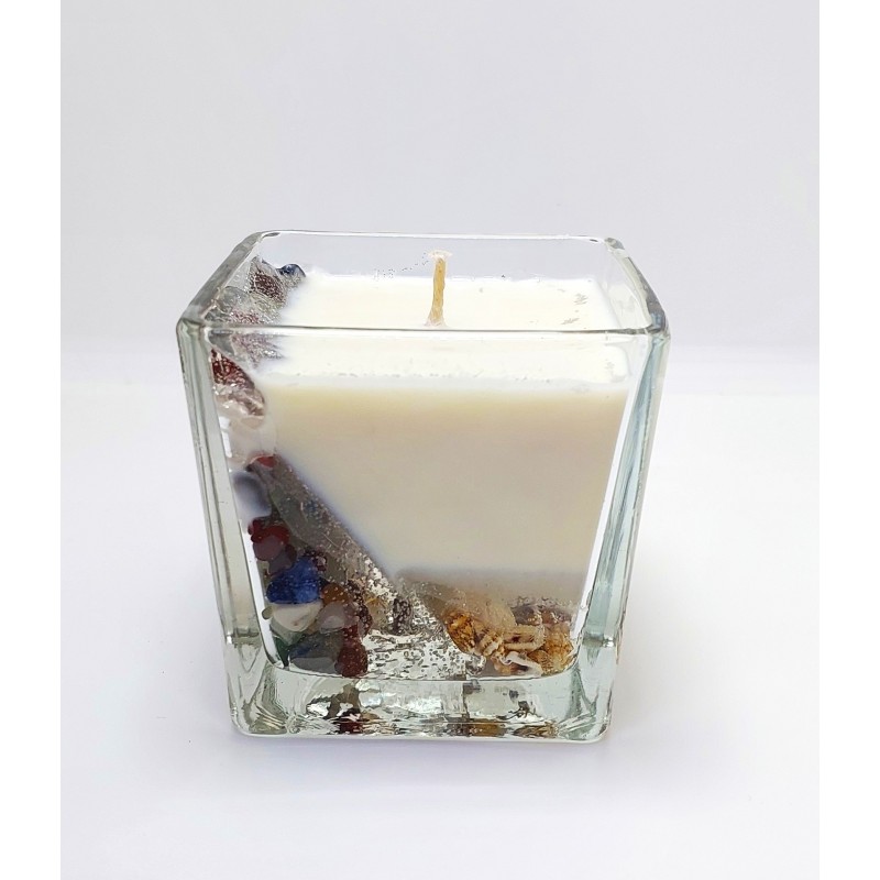 KARIŞIK DOĞAL TAŞLI SOYA MUM / 630 GR