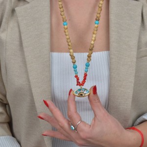 ANADOLU BEREKET KOLYELERİ / TURKUAZ - MERCAN