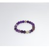AMETİST TAŞI BİLEKLİK ( 8MM KÜRE KESİM )