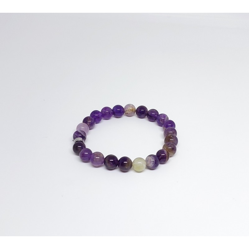 AMETİST TAŞI BİLEKLİK ( 8MM KÜRE KESİM )