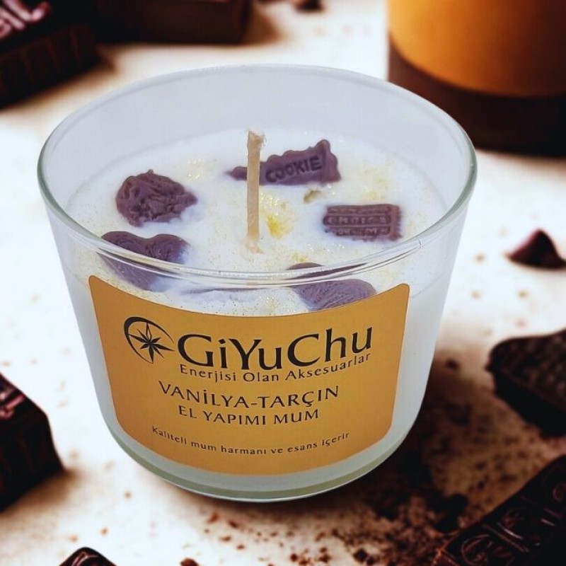 Vanilya/Tarçın Soya Mum - Aşk enerjisi